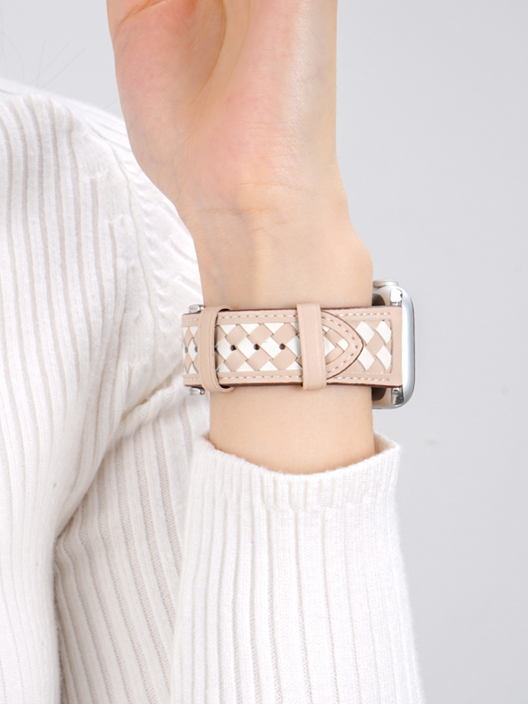 Braided Leather Band for Apple Watch
