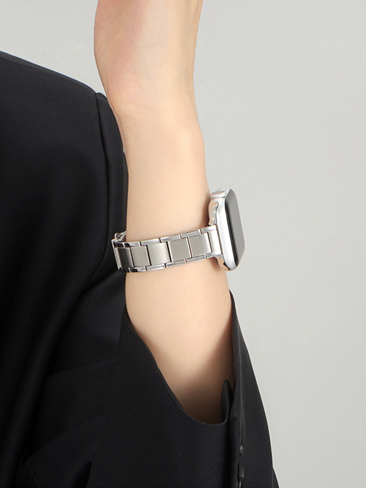 3-Link Slim Stainless Steel Band for Apple Watch