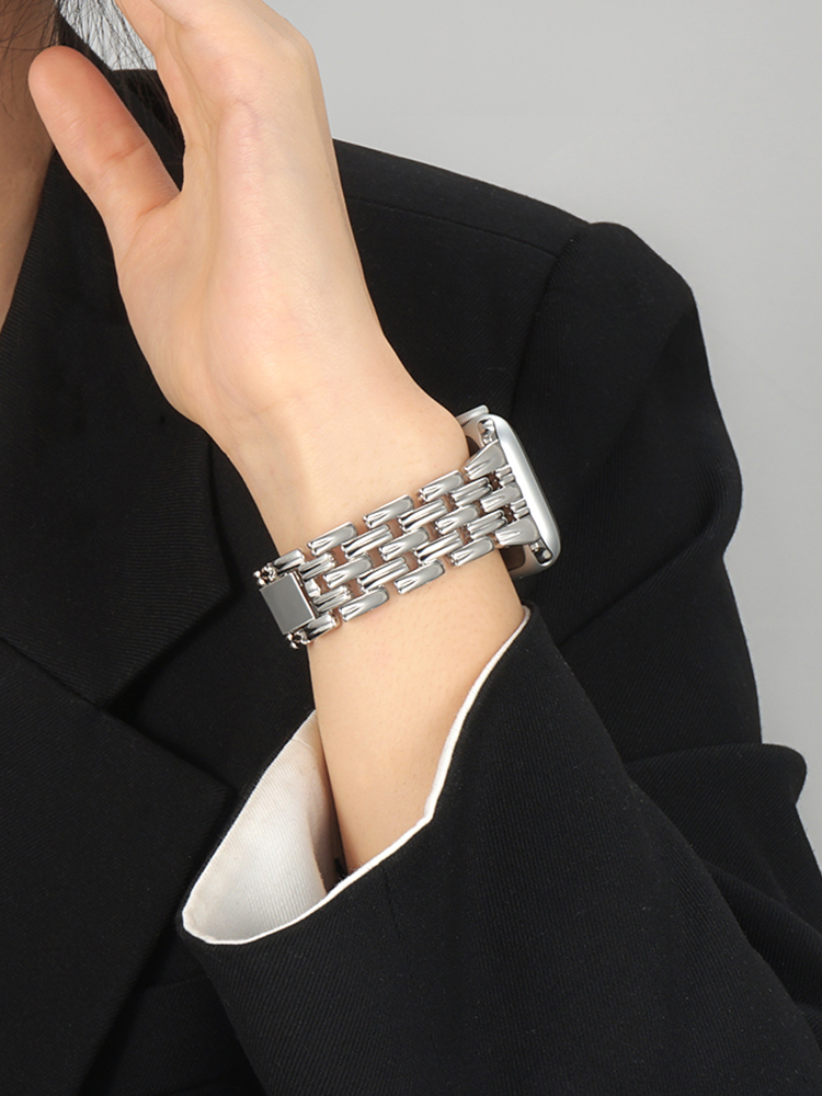 Interleaving 5-link Stainless Steel Band for Apple Watch