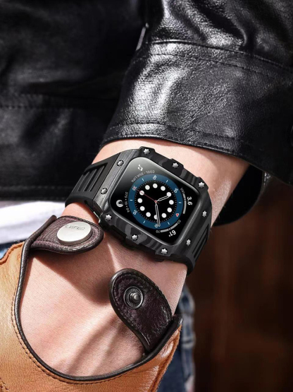 Carbon Fiber Armor Retrofit Kit for Apple Watch