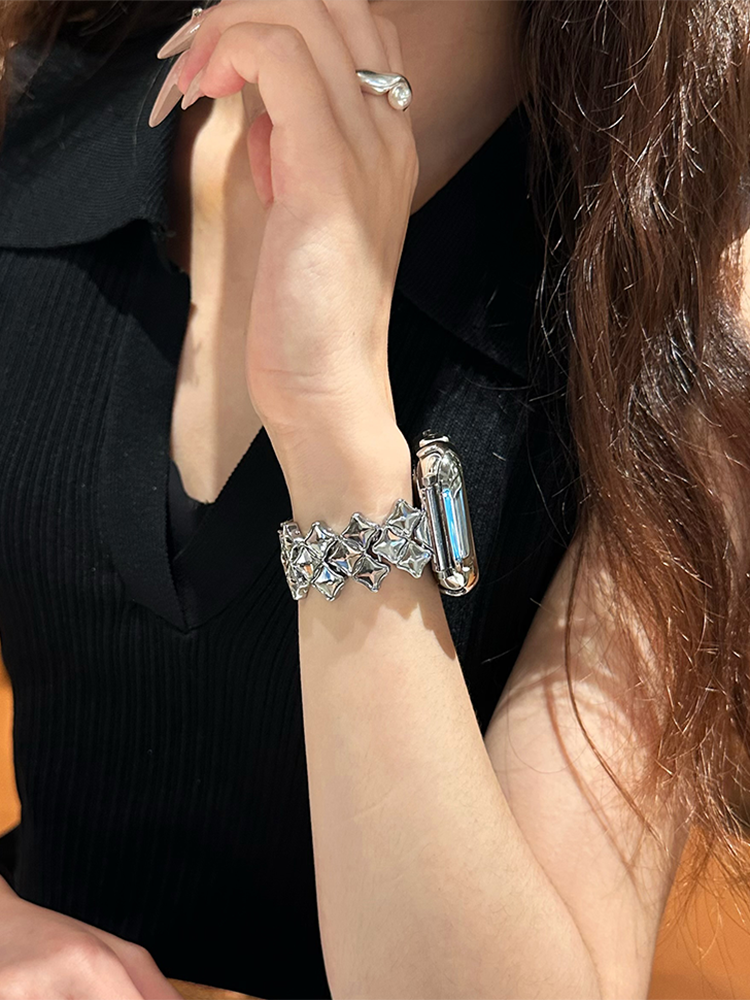 Star Zircon Stainless Steel Band