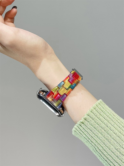 Rainbow Shards Resin Band for Apple Watch