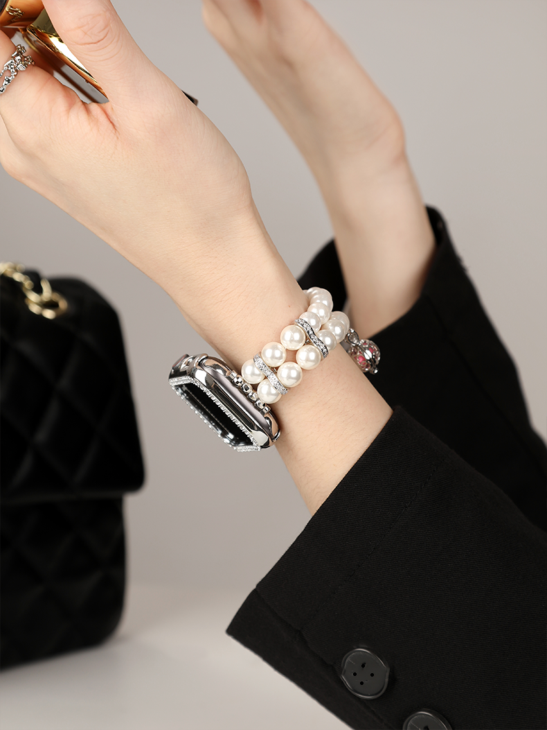 Double Chain Shell Pearl Band for Apple Watch