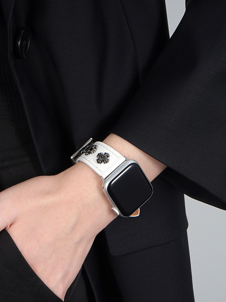 Rivet Decoration Leather Band for Apple Watch