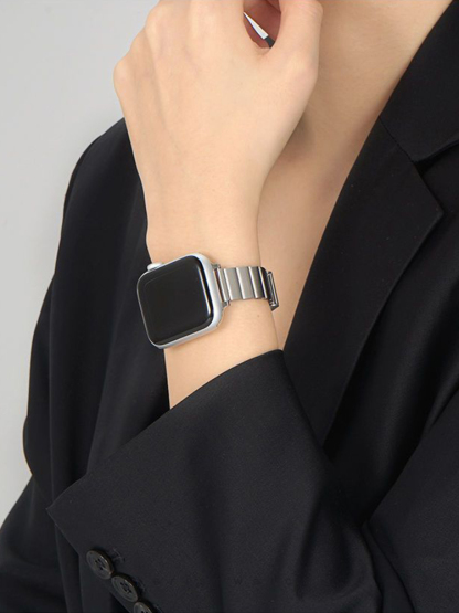 Slim Single Link Stainless Steel Band for Apple Watch