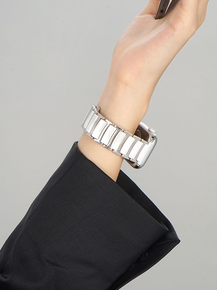 Dual Color Ceramic Stainless Steel Band for Apple Watch