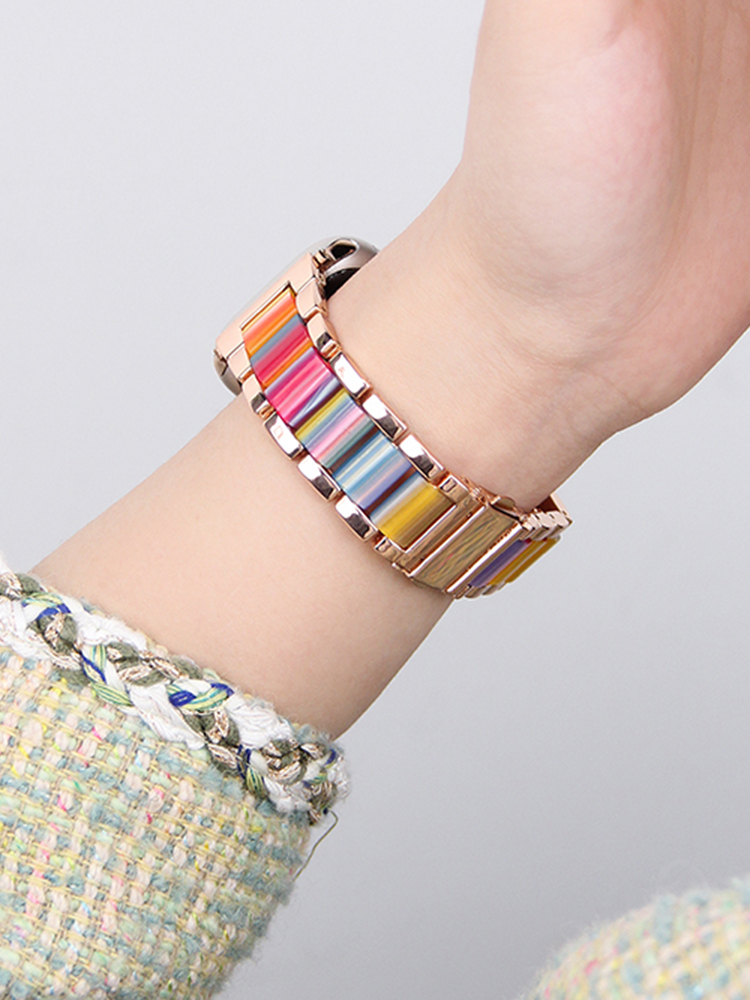 Resin with Stainless Steel Band for Apple Watch