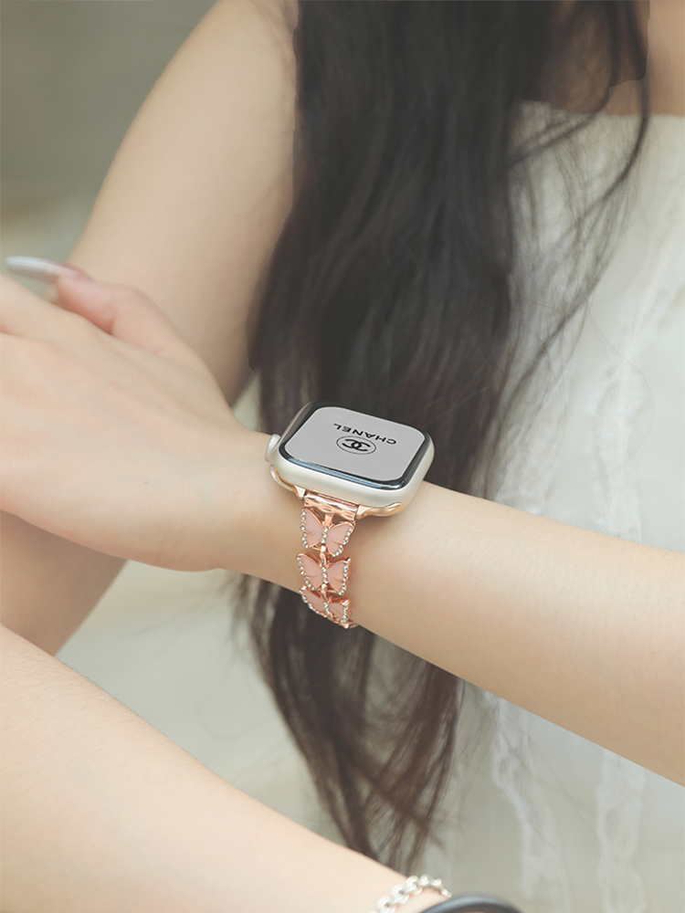 Butterfly with Star Stainless Steel Band