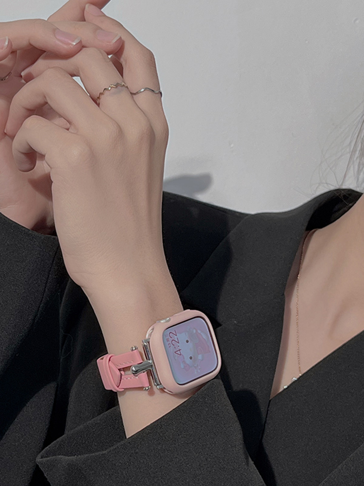 Hollowed-out Leather Band for Apple Watch