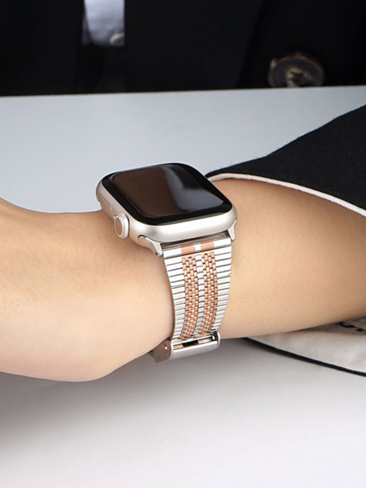 Curve Braided Chain Stainless Steel Band for Apple Watch