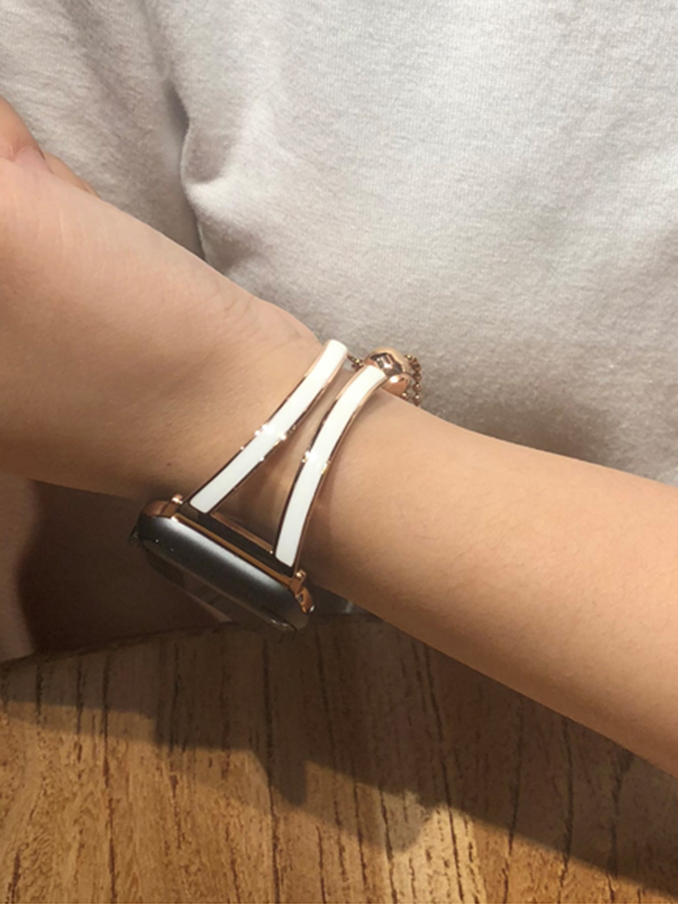 Trim Skeleton Bracelet Stainless Steel Band for Apple Watch