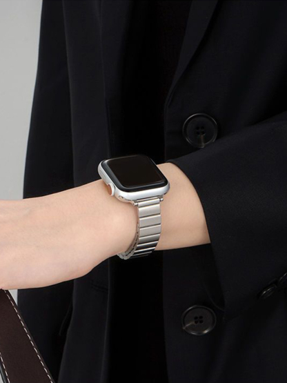 Slim Single Link Stainless Steel Band for Apple Watch