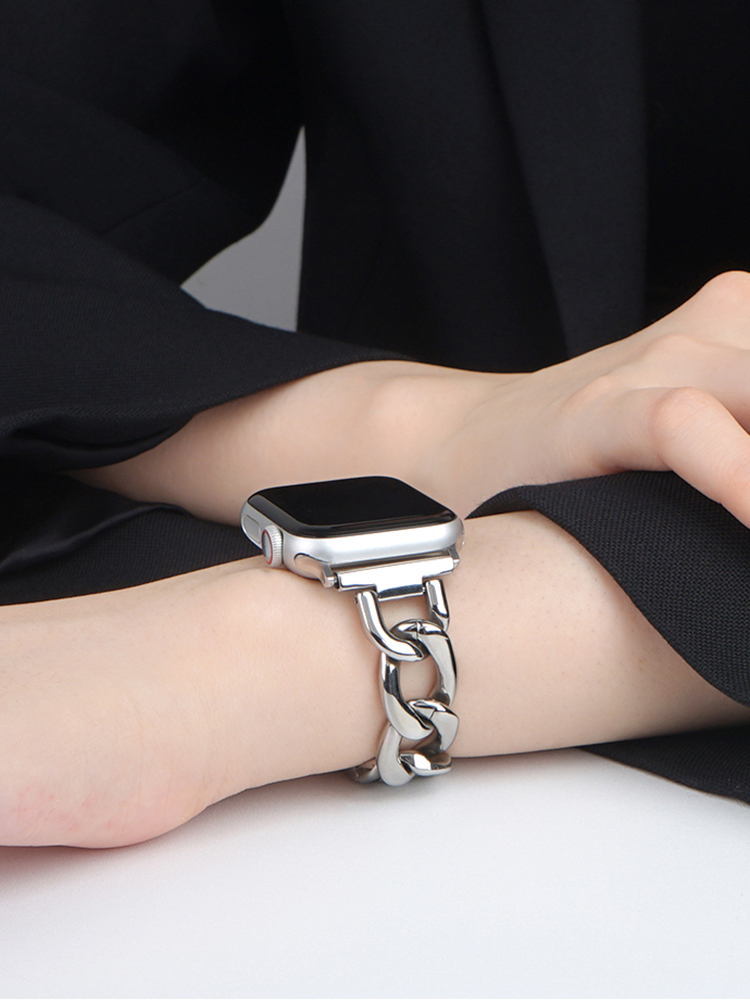 Cuban Link Stainless Steel Band for Apple Watch