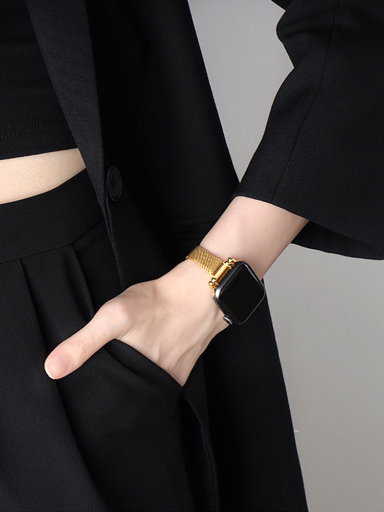 Milan Magnetic Slim Stainless Steel Band for Apple Watch