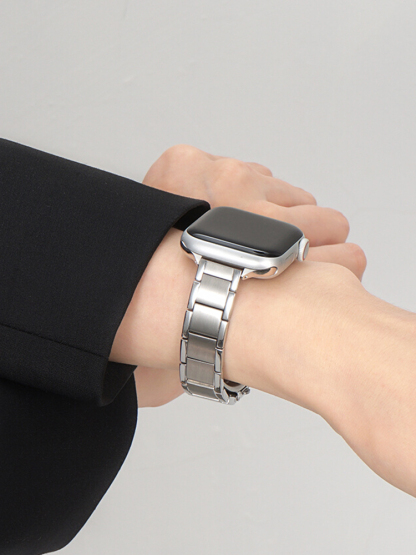 3-Link Slim Stainless Steel Band for Apple Watch
