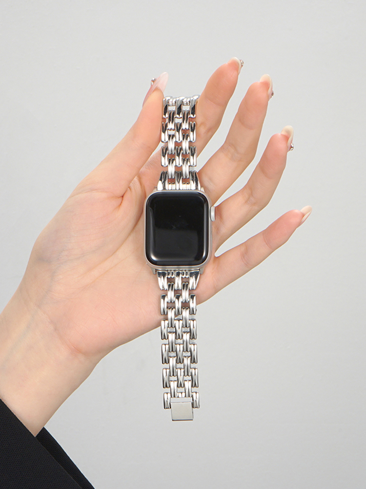 Interleaving 5-link Stainless Steel Band for Apple Watch