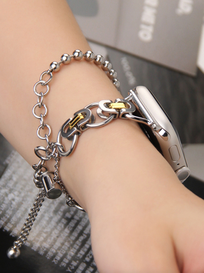 Double Loop Chain Stainless Steel Band for Apple Watch