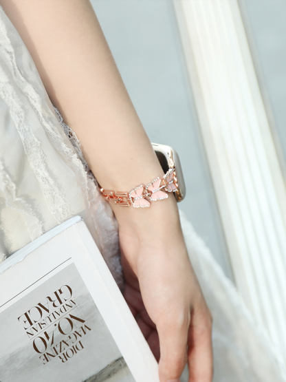 Butterfly with Star Stainless Steel Band