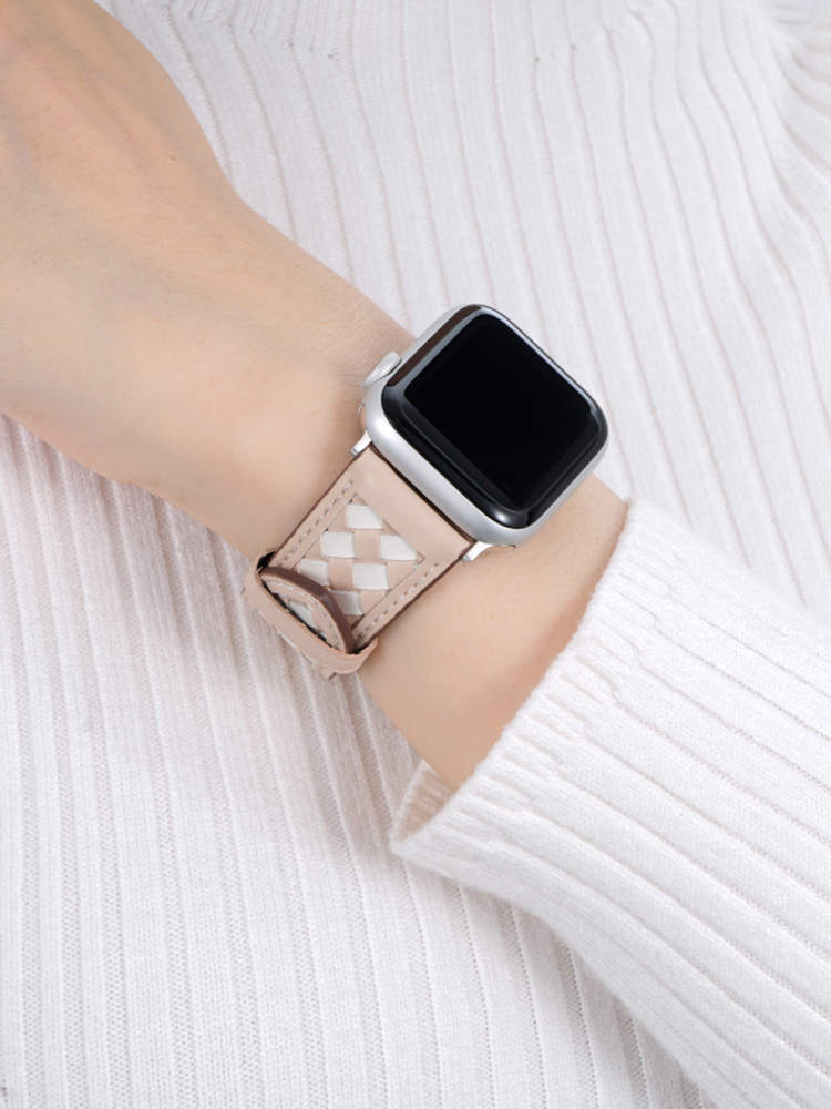 Braided Leather Band for Apple Watch