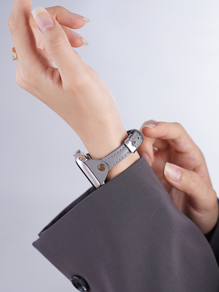 Slim T-shaped Leather Band for Apple Watch