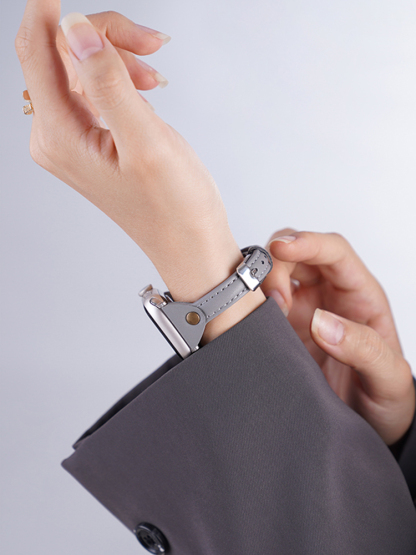 Slim T-shaped Leather Band for Apple Watch