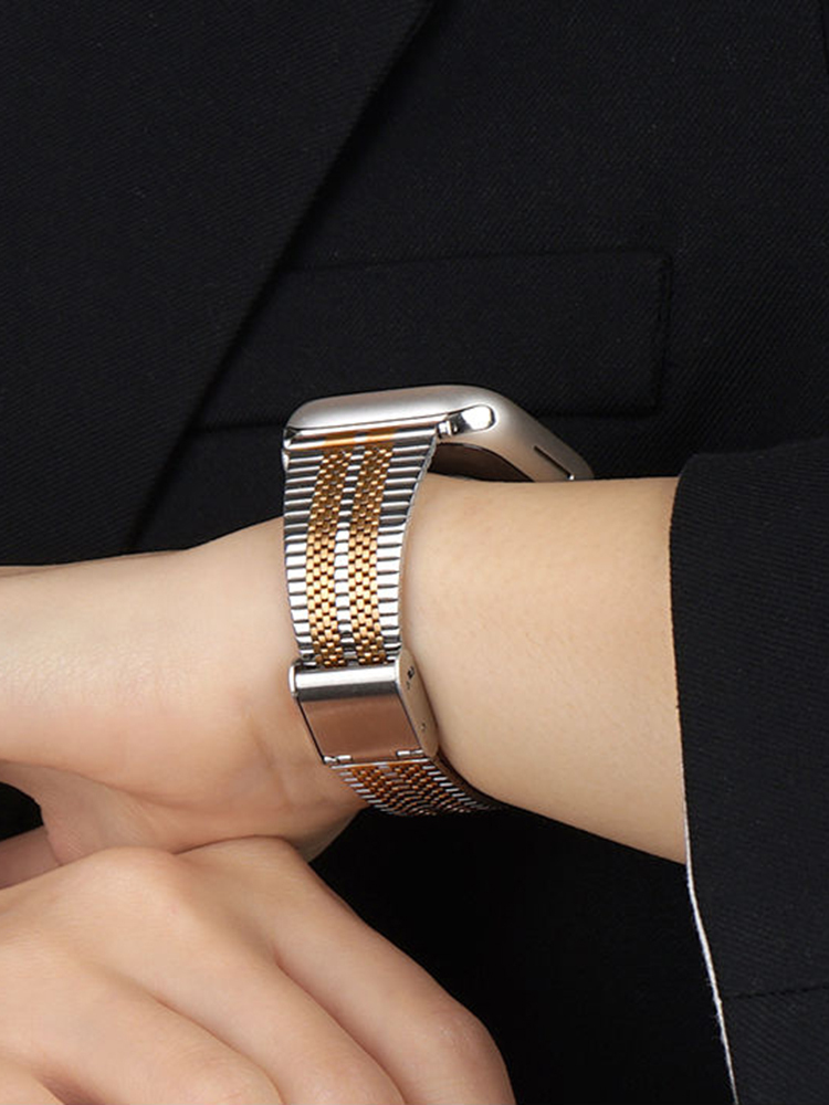 Curve Braided Chain Stainless Steel Band for Apple Watch