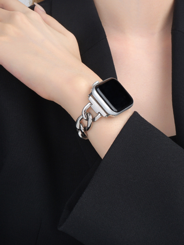 Cuban Link Stainless Steel Band for Apple Watch