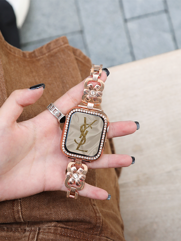 Six Petal Flower Stainless Steel Band