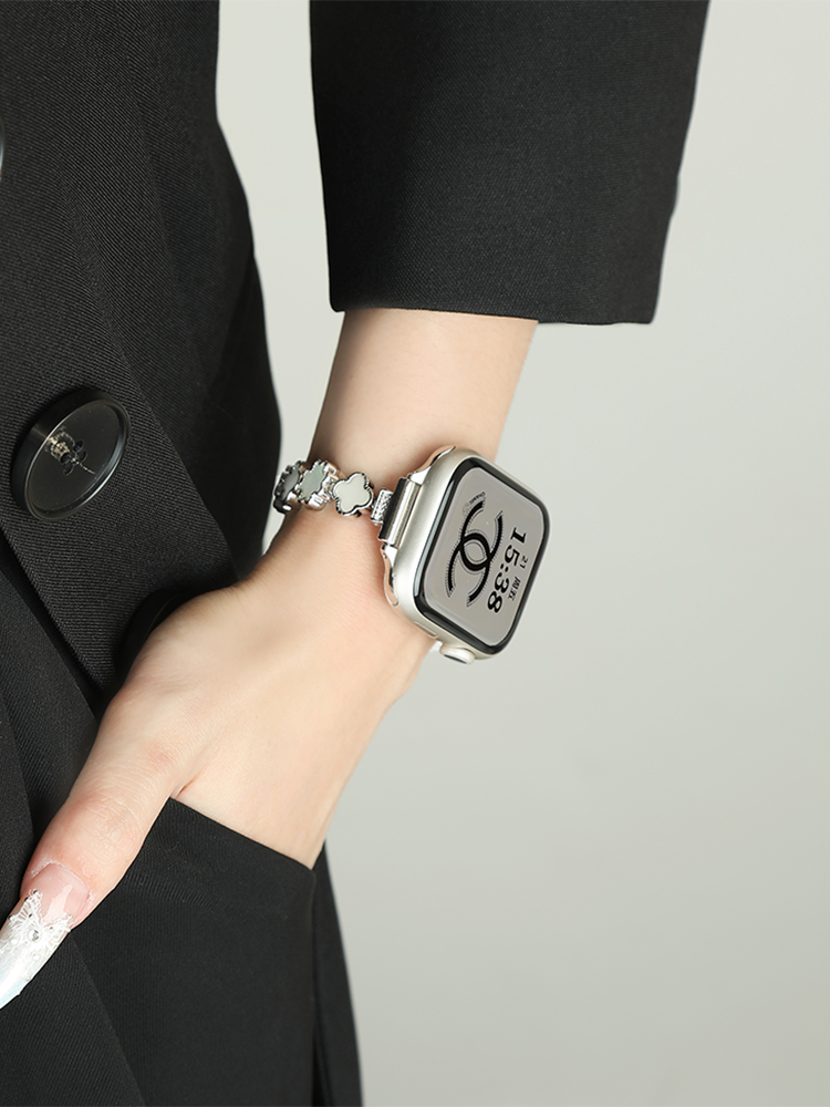 Four-leaf Clover Slim Stainless Steel Band