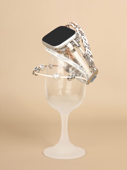 National Wind Hand-woven Leather Band for Apple Watch