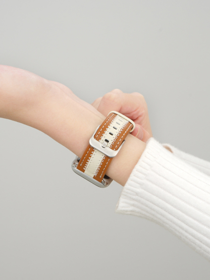 Classic Two Colors Leather Band for Apple Watch