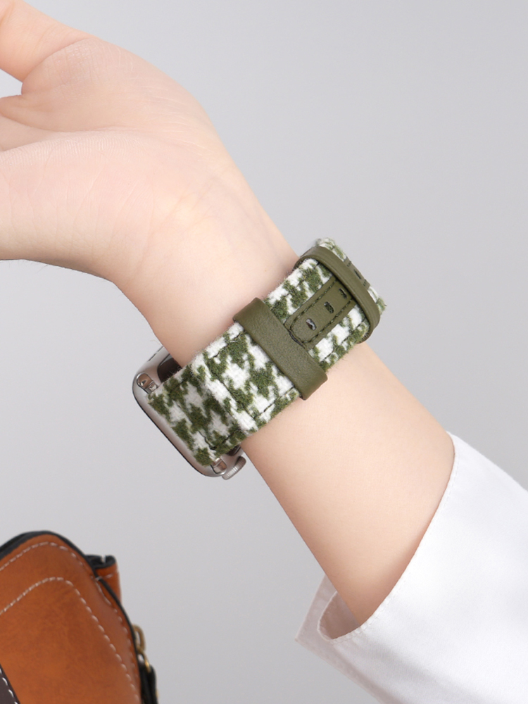Houndstooth Canvas Band for Apple Watch