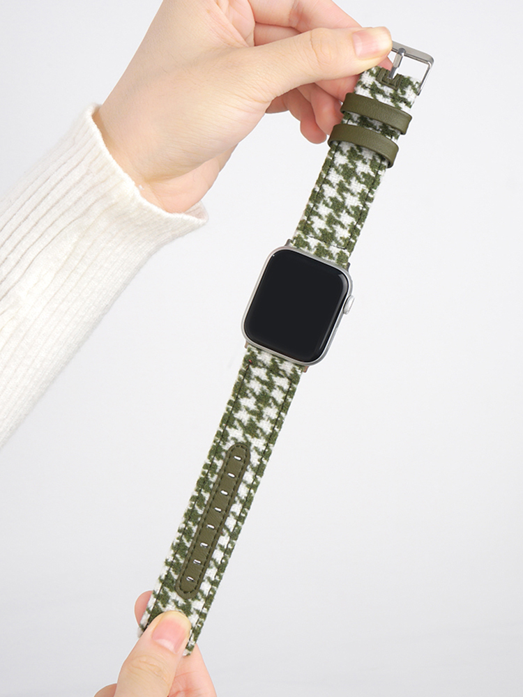 Houndstooth Canvas Band for Apple Watch
