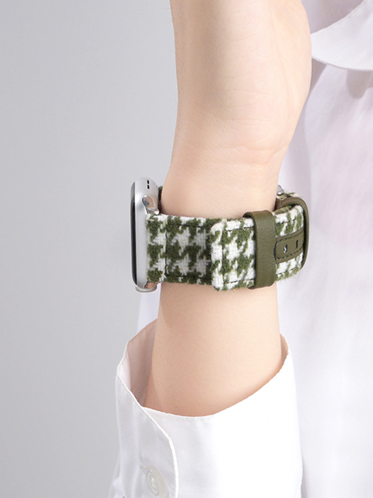 Houndstooth Canvas Band for Apple Watch