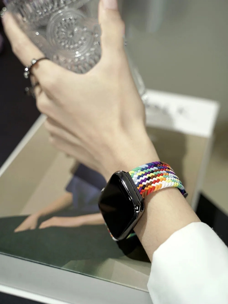 Non-slip Buckle with Nylon Woven Band for Apple Watch