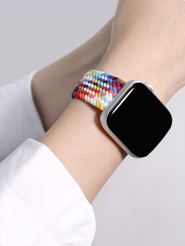 Elastic Braided Nylon Band for Apple Watch