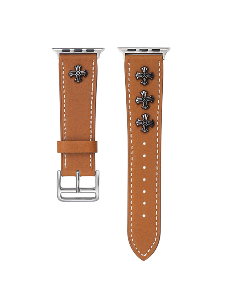 Rivet Decoration Leather Band
