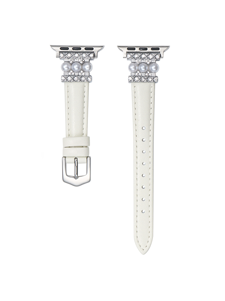 Pearl Buckle with Leather Band