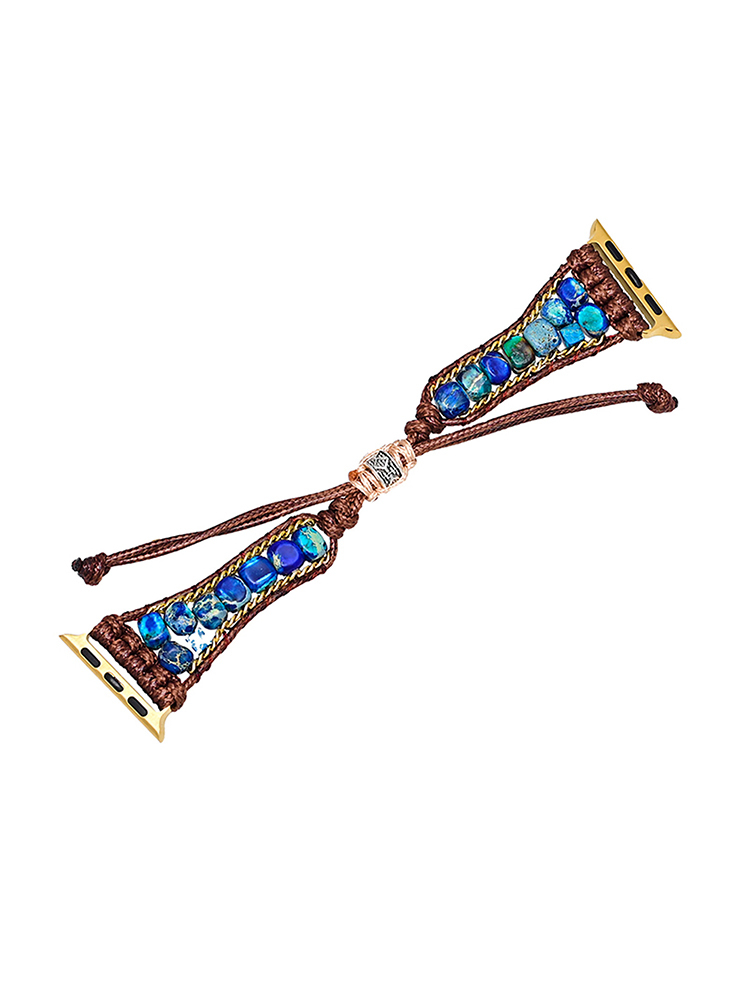 Curve Bohemian Natural Stone Handwoven Band