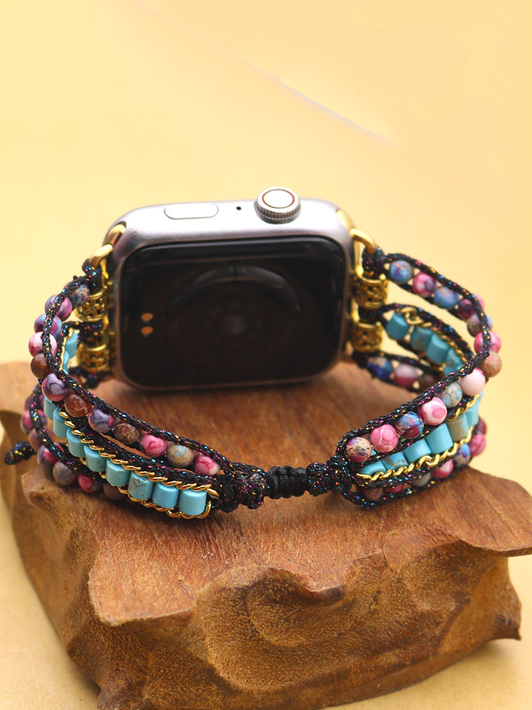 3-Link Bohemian Turquoise Handwoven Band