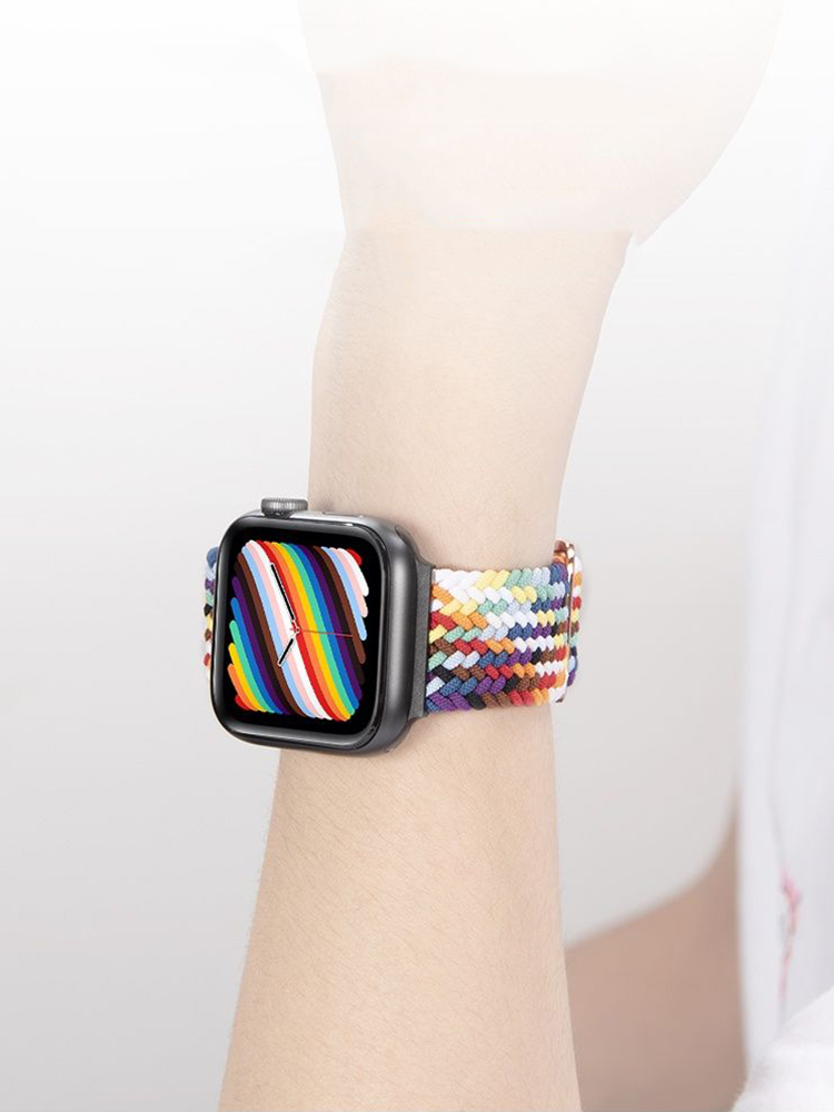 Elastic Braided Nylon Band for Apple Watch