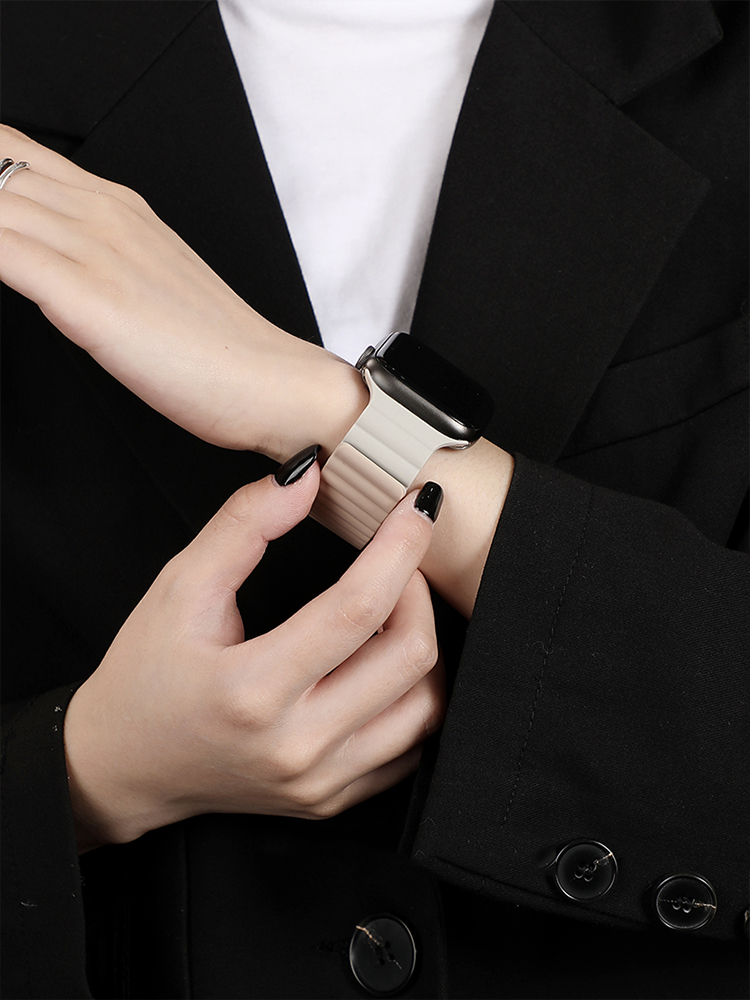 Two-color Magnetic Silicone Band for Apple Watch