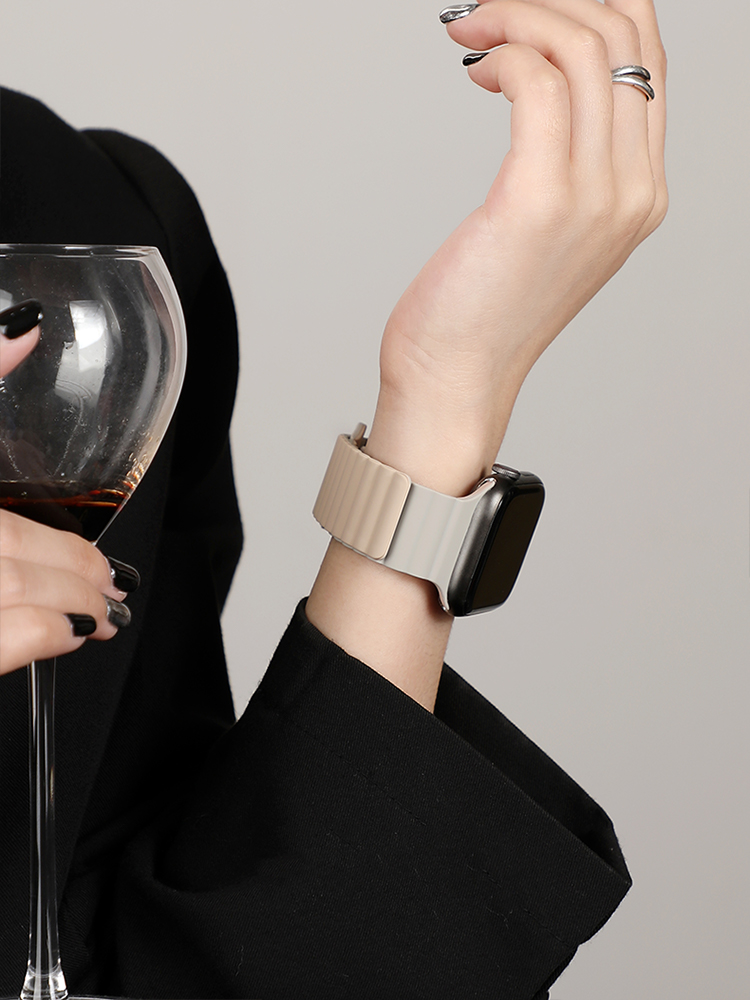 Two-color Magnetic Silicone Band for Apple Watch