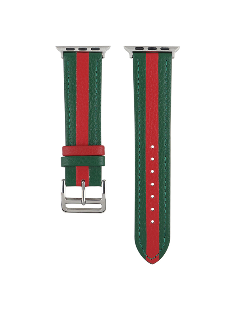 Vertical Stripes Leather Band for Apple Watch