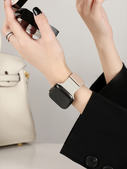 Two-color Magnetic Silicone Band for Apple Watch