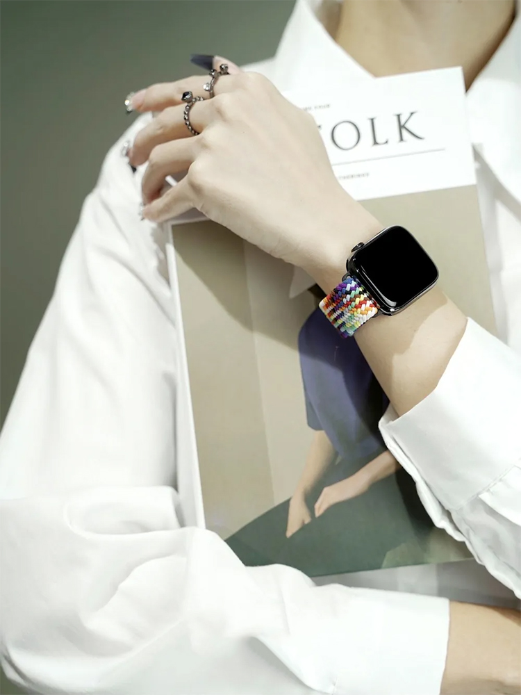 Non-slip Buckle with Nylon Woven Band for Apple Watch