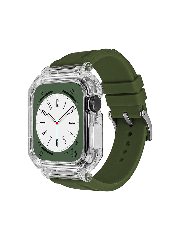 Integrated Glacier Sport Silicone Apple Watch Band - Tatanband