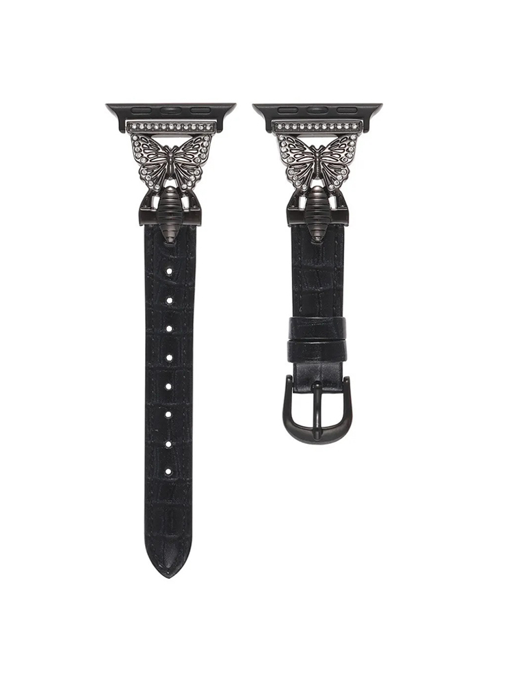 Bee Clasp with Leather Band for Apple Watch