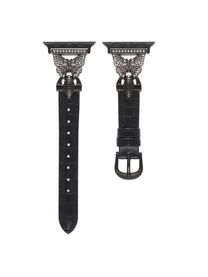 Bee Clasp with Leather Band for Apple Watch