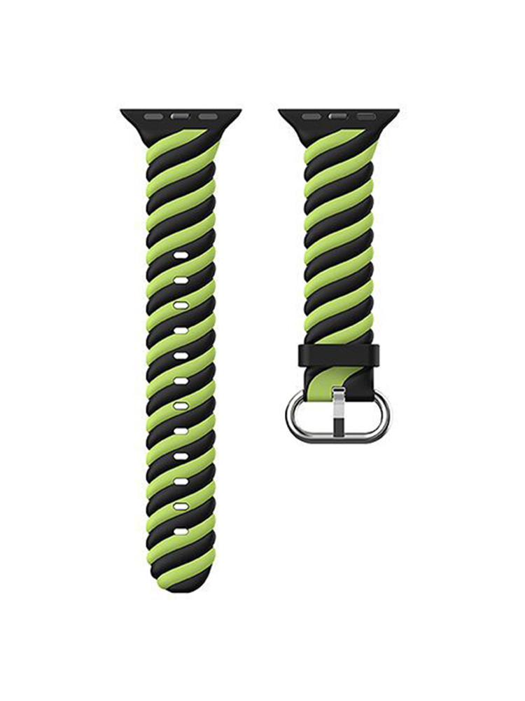 Twist Contrasting Color Silicone Band